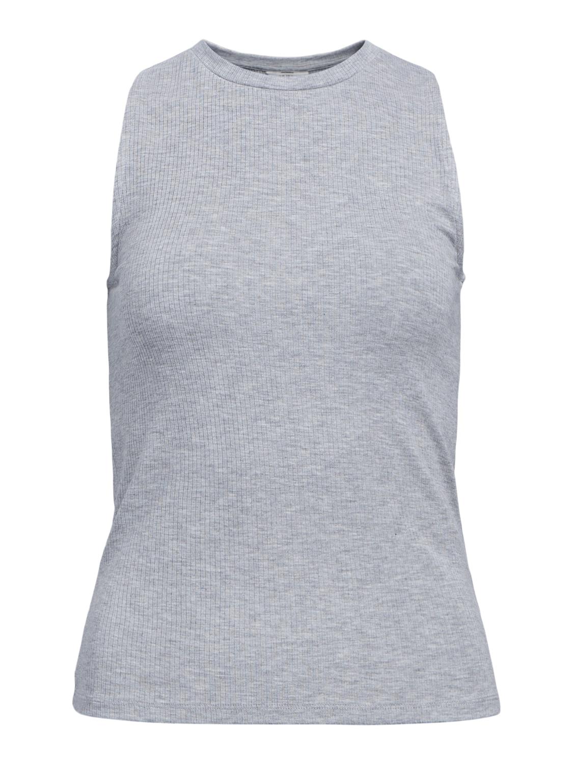 OBJJAMIE Tank Top - Light Grey Melange
